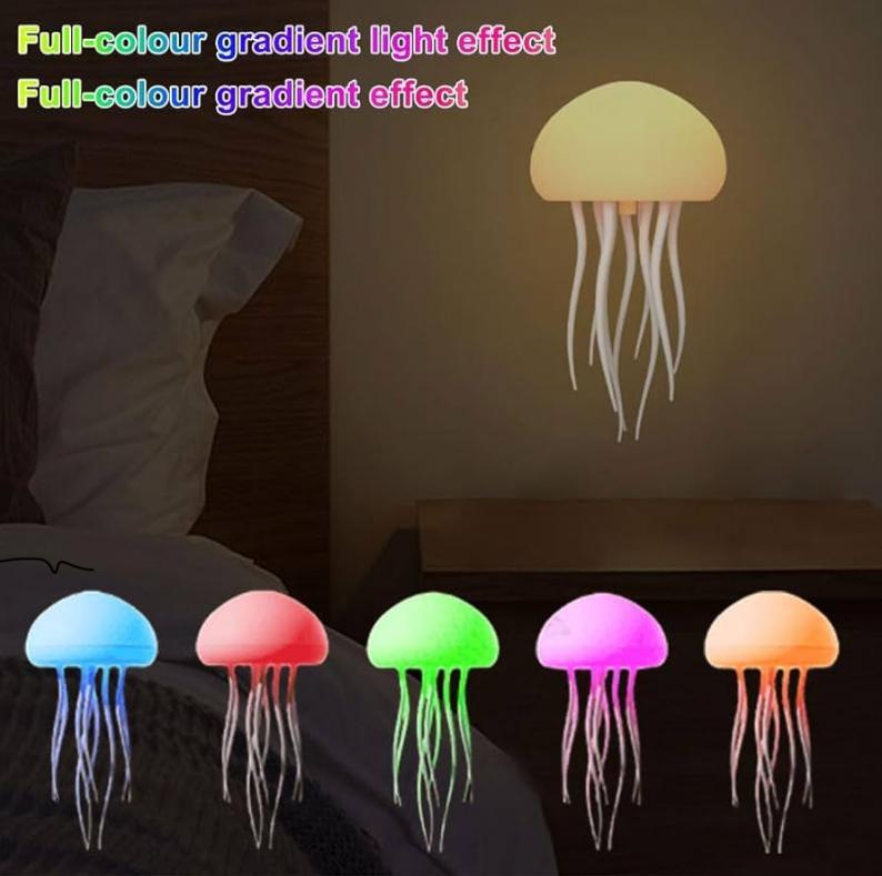 Jellyfish Lamp with Moving Tentacles
