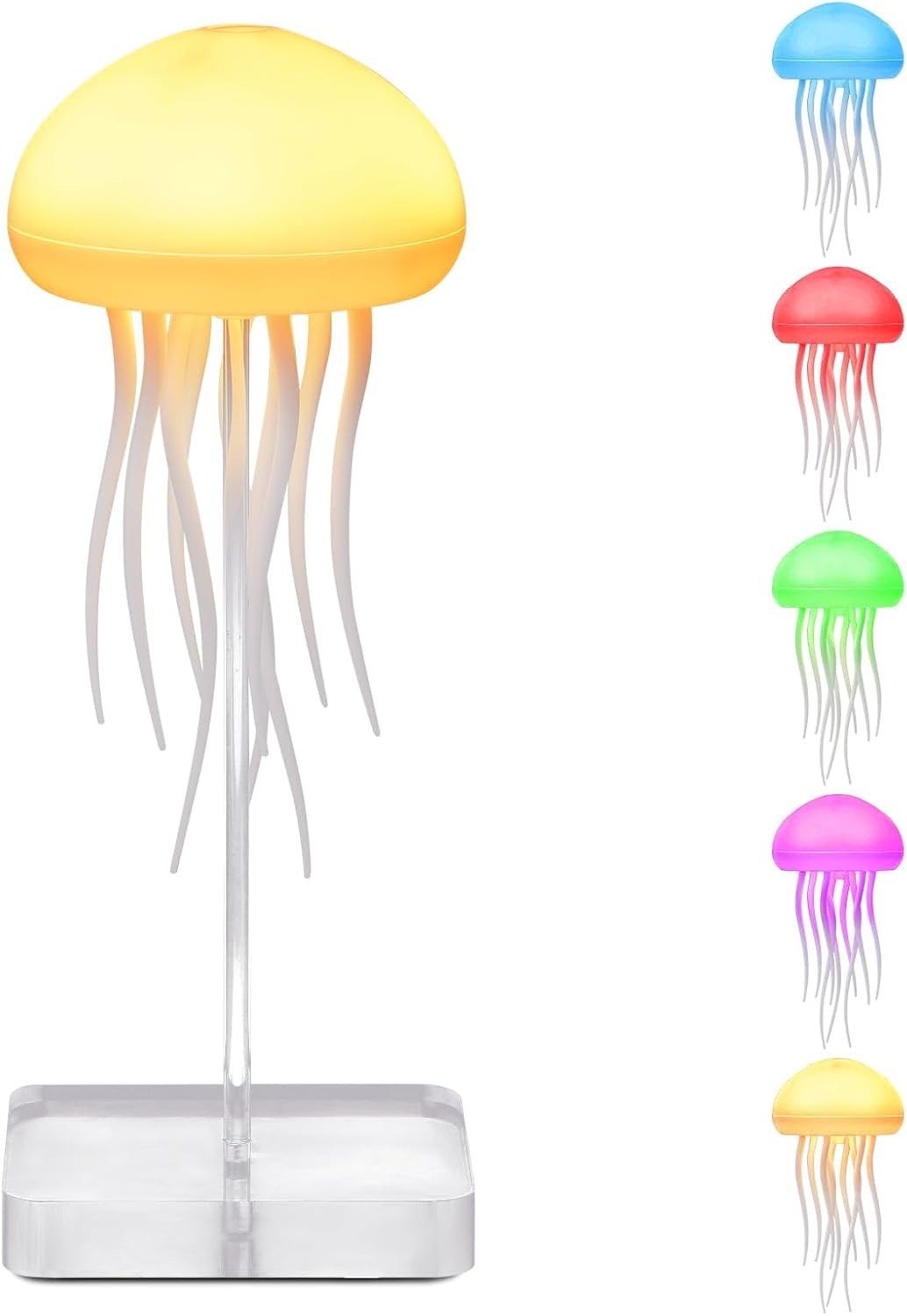 Jellyfish Lamp with Moving Tentacles